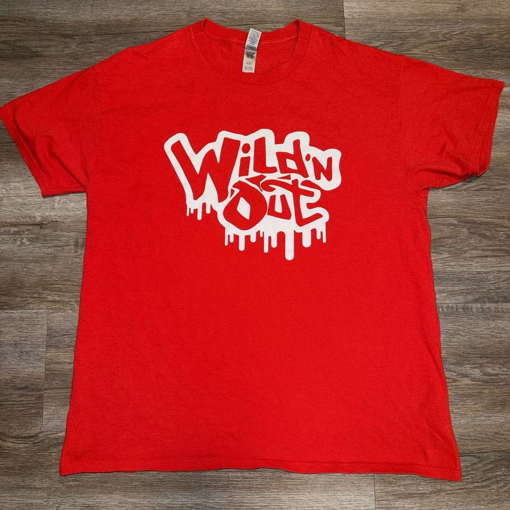 Wild N Out Shirt Mens Large Red Unisex Nick Cannon Gildan Brand TV Show